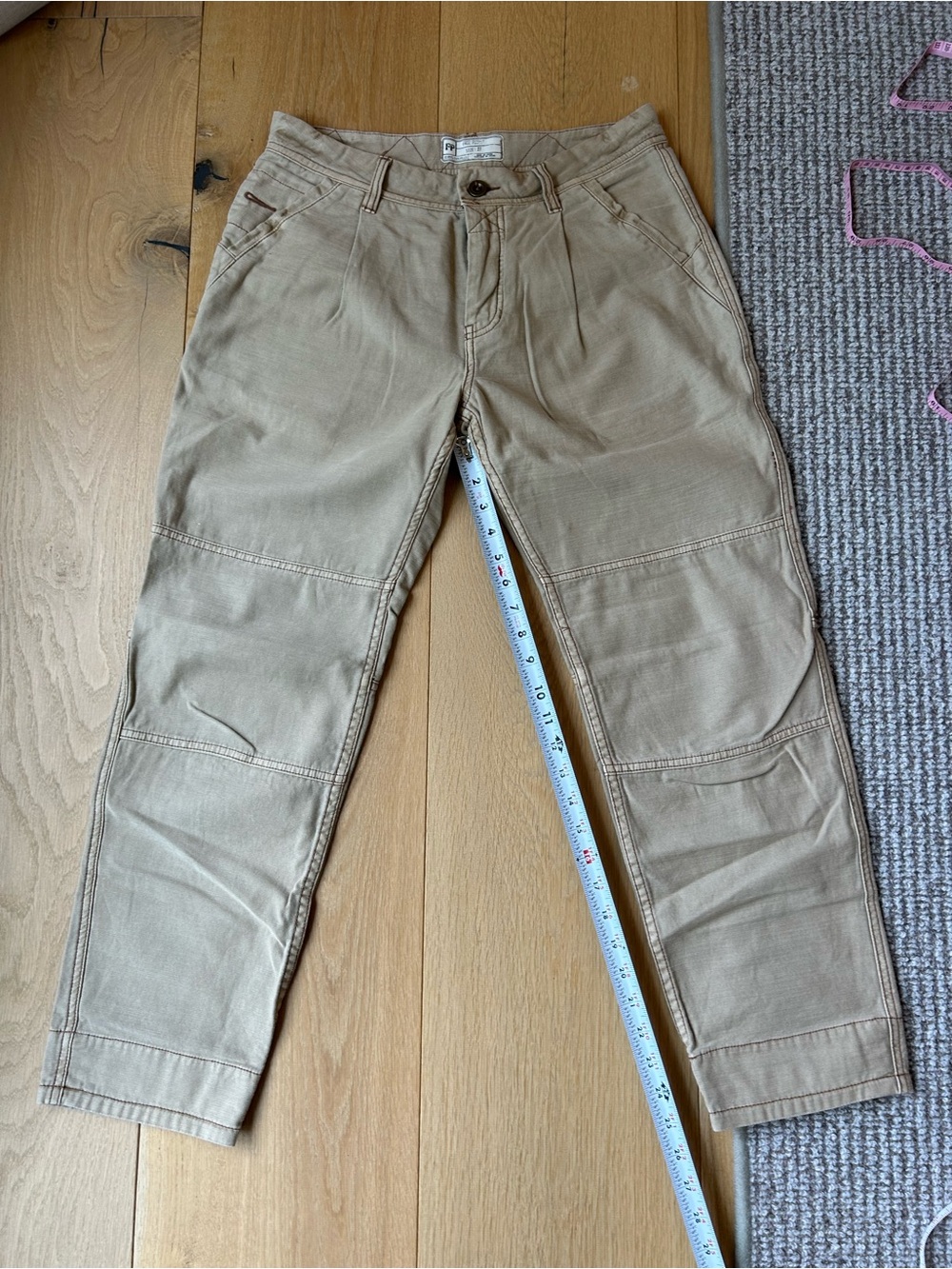 Free People Tan Cargo Pocket Wide-Leg Pants - Picture 2 of 10